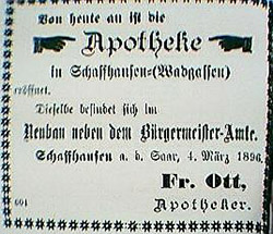 Anzeige vom 04. März 1896